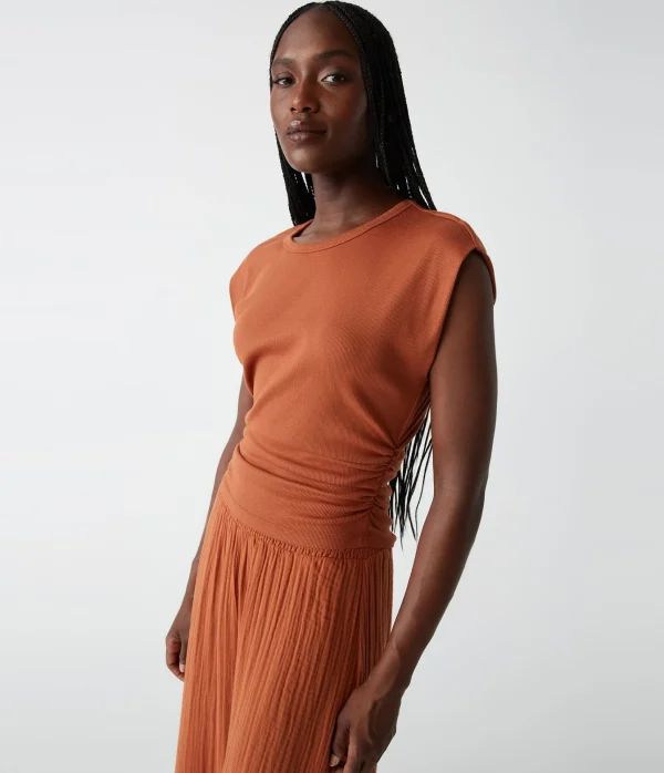 Michael Stars Joni Power Shoulder Tee- Tops, Blouses & Shirts | T-Shirts