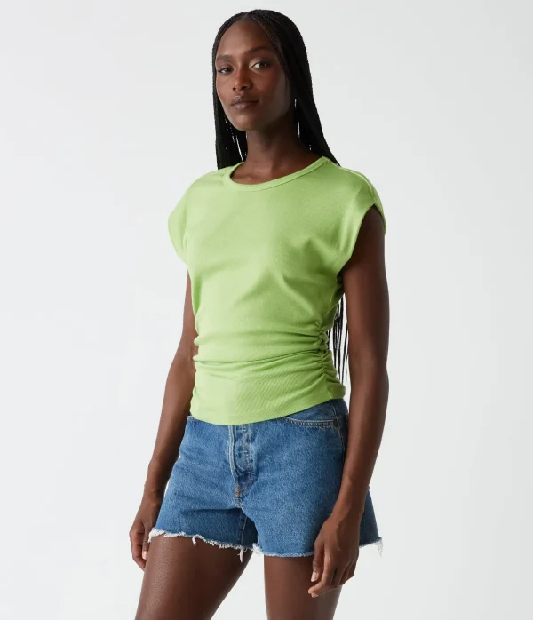 Michael Stars Joni Power Shoulder Tee- Tops, Blouses & Shirts | T-Shirts
