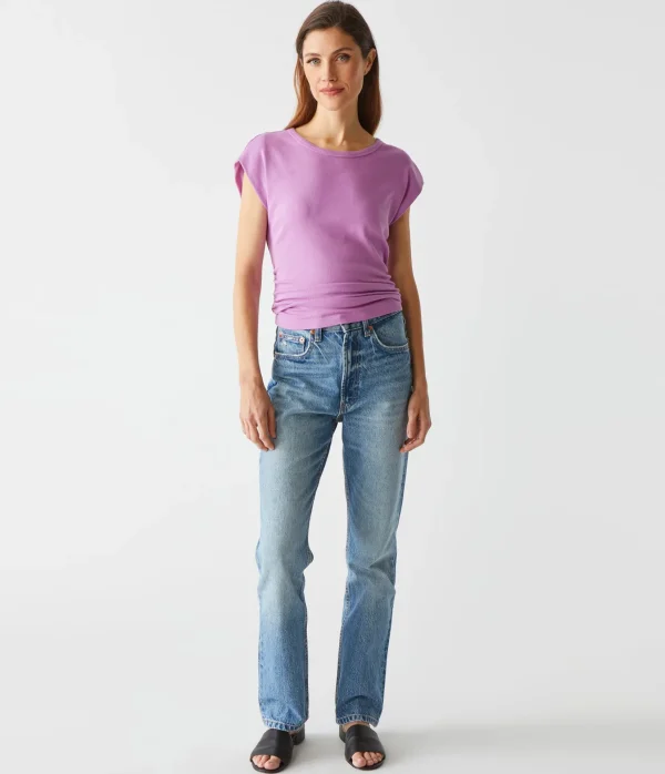 Michael Stars Joni Power Shoulder Tee- Tops, Blouses & Shirts | T-Shirts