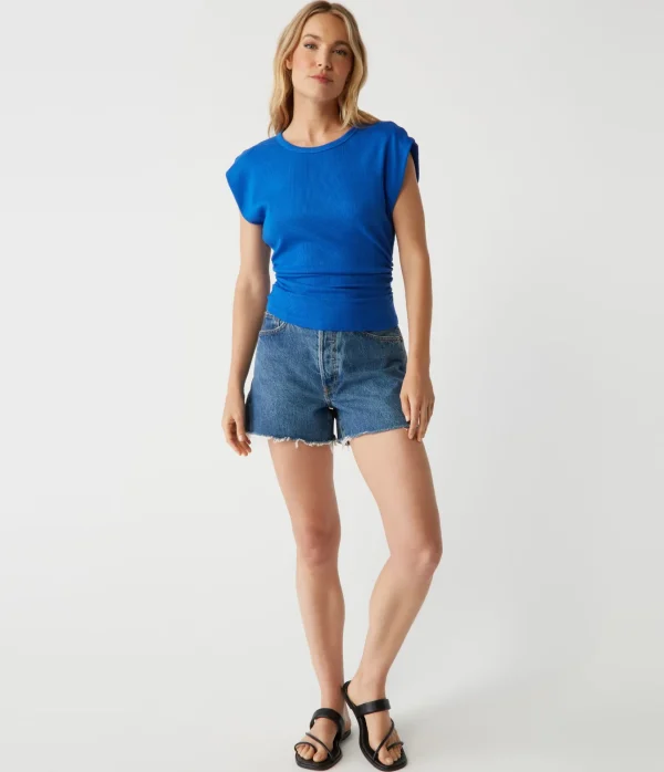Michael Stars Joni Power Shoulder Tee- Tops, Blouses & Shirts | T-Shirts