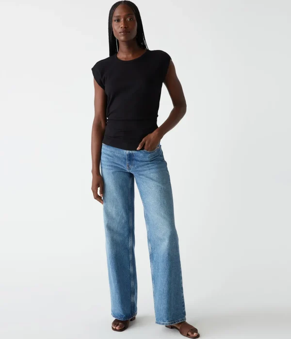 Michael Stars Joni Power Shoulder Tee- Tops, Blouses & Shirts | T-Shirts