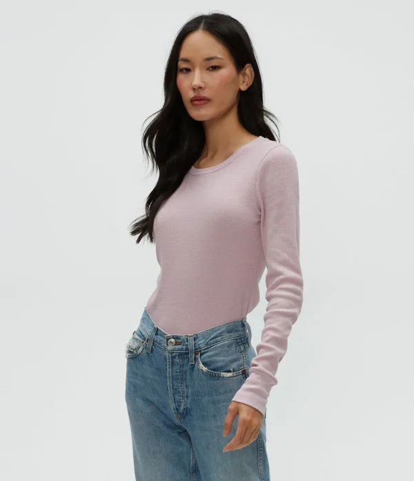 Michael Stars Juliet Thermal Tee- T-Shirts | Loungewear