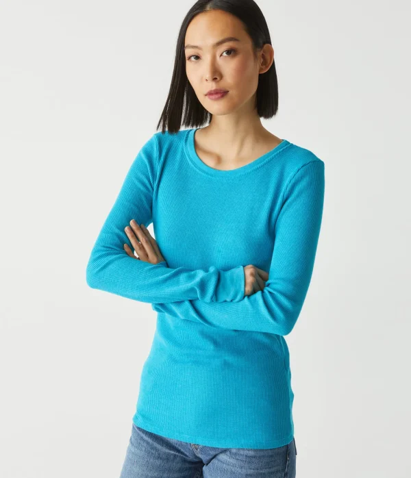 Michael Stars Juliet Thermal Tee- T-Shirts | Loungewear