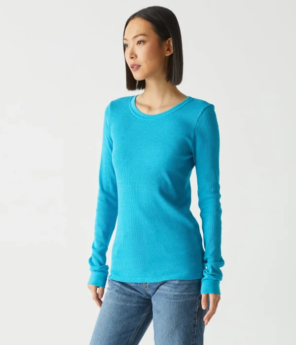 Michael Stars Juliet Thermal Tee- T-Shirts | Loungewear