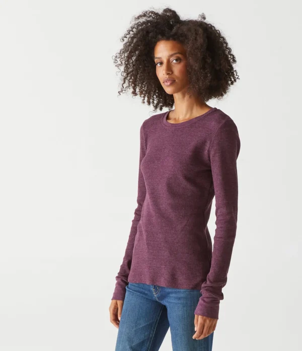 Michael Stars Juliet Thermal Tee- T-Shirts | Loungewear