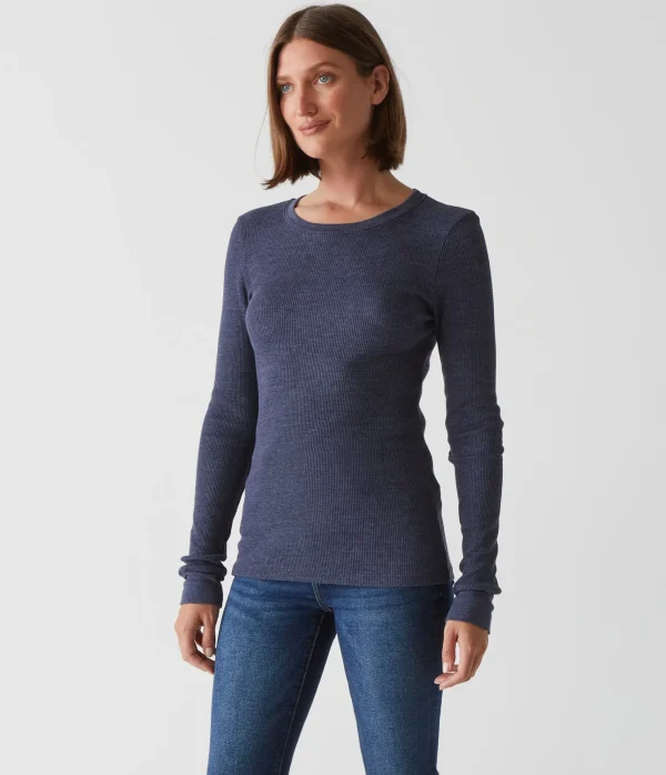Michael Stars Juliet Thermal Tee- T-Shirts | Loungewear
