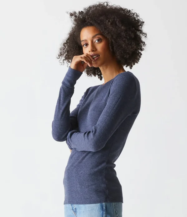 Michael Stars Juliet Thermal Tee- T-Shirts | Loungewear
