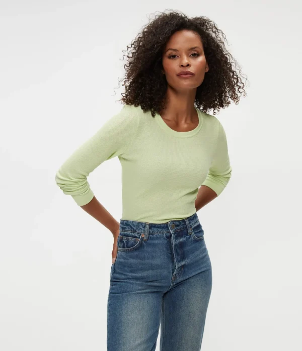 Michael Stars Juliet Thermal Tee- T-Shirts | Loungewear