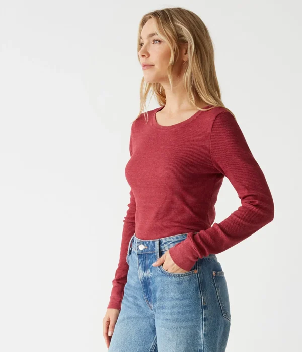 Michael Stars Juliet Thermal Tee- T-Shirts | Loungewear