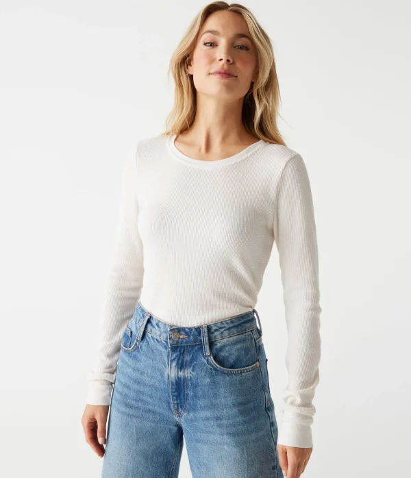 Michael Stars Juliet Thermal Tee- T-Shirts | Loungewear