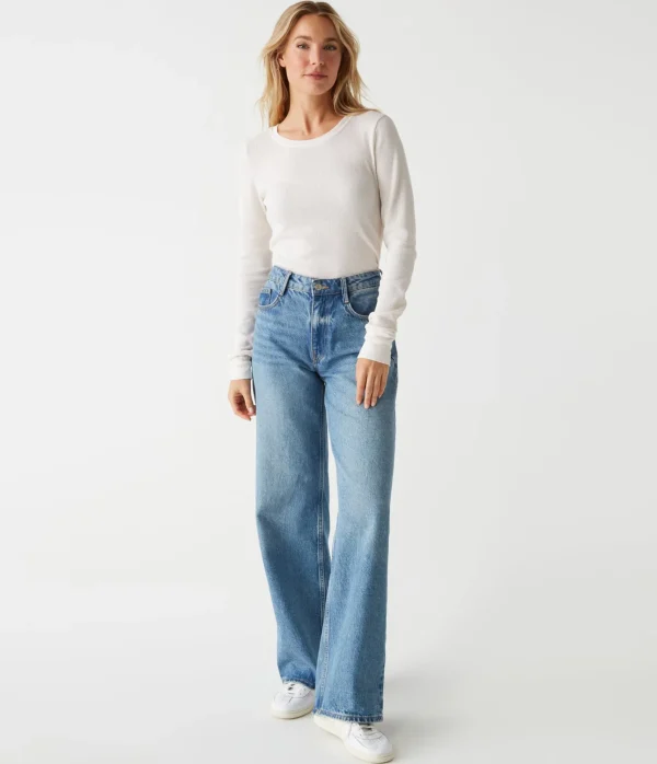 Michael Stars Juliet Thermal Tee- T-Shirts | Loungewear
