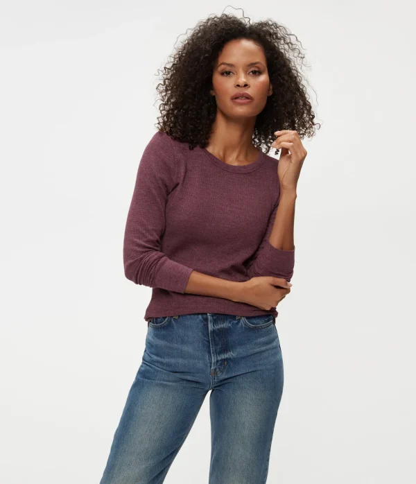 Michael Stars Juliet Thermal Tee- T-Shirts | Loungewear