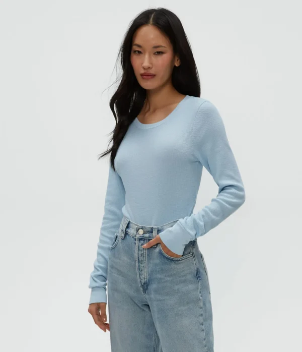 Michael Stars Juliet Thermal Tee- T-Shirts | Loungewear