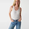 Michael Stars Juno Scoop Neck Tank- Tank Tops | Supima Cotton T-Shirts