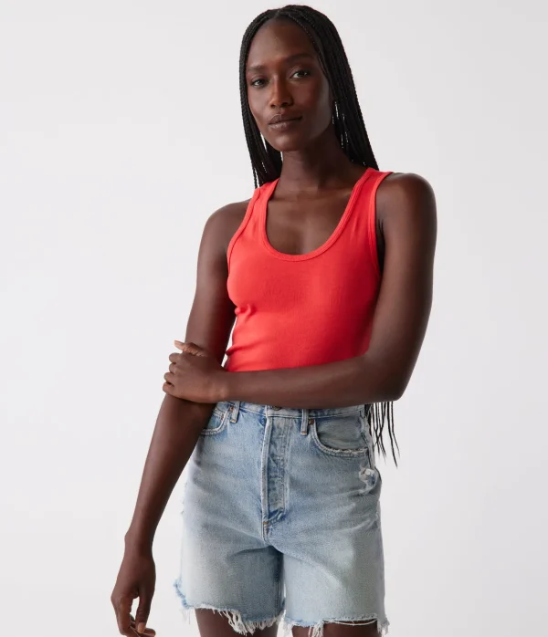 Michael Stars Juno Scoop Neck Tank- Tank Tops | Supima Cotton T-Shirts