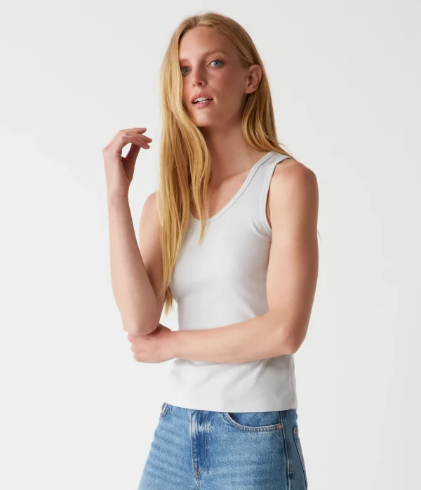 Michael Stars Juno Scoop Neck Tank- Tank Tops | Supima Cotton T-Shirts