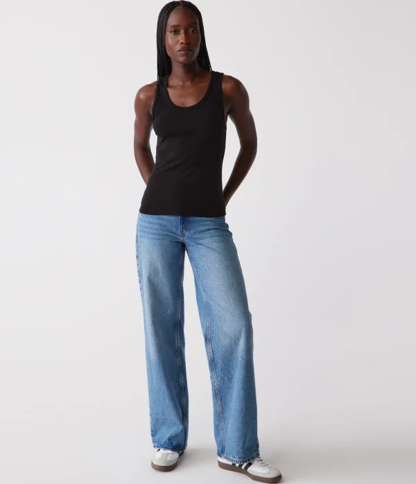 Michael Stars Juno Scoop Neck Tank- Tank Tops | Supima Cotton T-Shirts