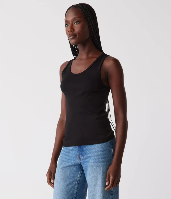 Michael Stars Juno Scoop Neck Tank- Tank Tops | Supima Cotton T-Shirts