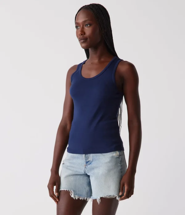 Michael Stars Juno Scoop Neck Tank- Tank Tops | Supima Cotton T-Shirts