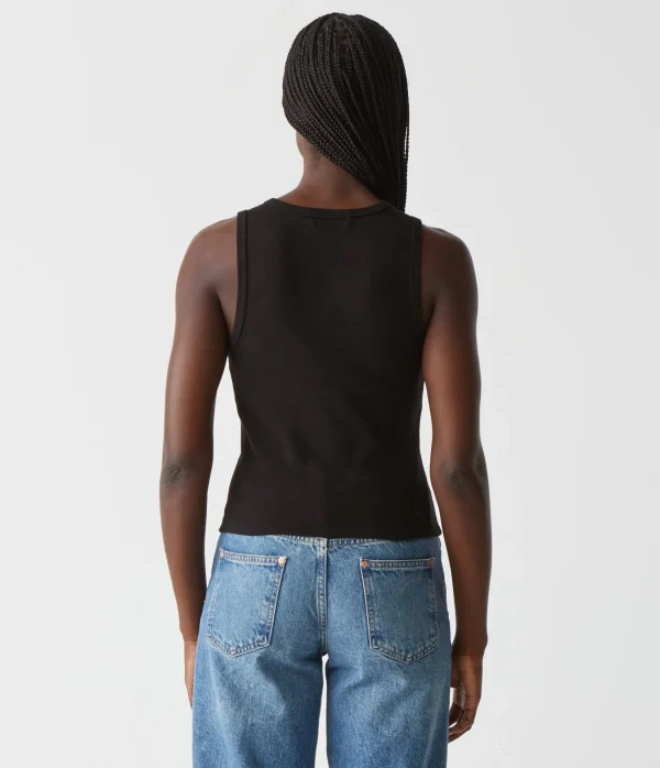 Michael Stars Kendall Cropped Tank- Tank Tops | 1x1 Cotton T-Shirts