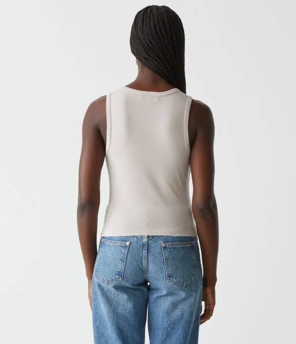 Michael Stars Kendall Cropped Tank- Tank Tops | 1x1 Cotton T-Shirts