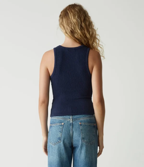 Michael Stars Kira Crinkle Tank- Tank Tops