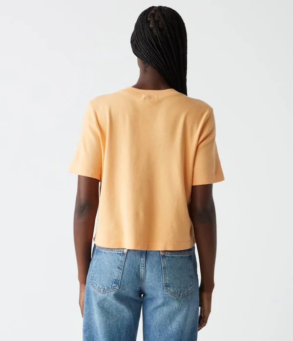 Michael Stars Kona Crew Neck Tee- T-Shirts | 1x1 Cotton T-Shirts