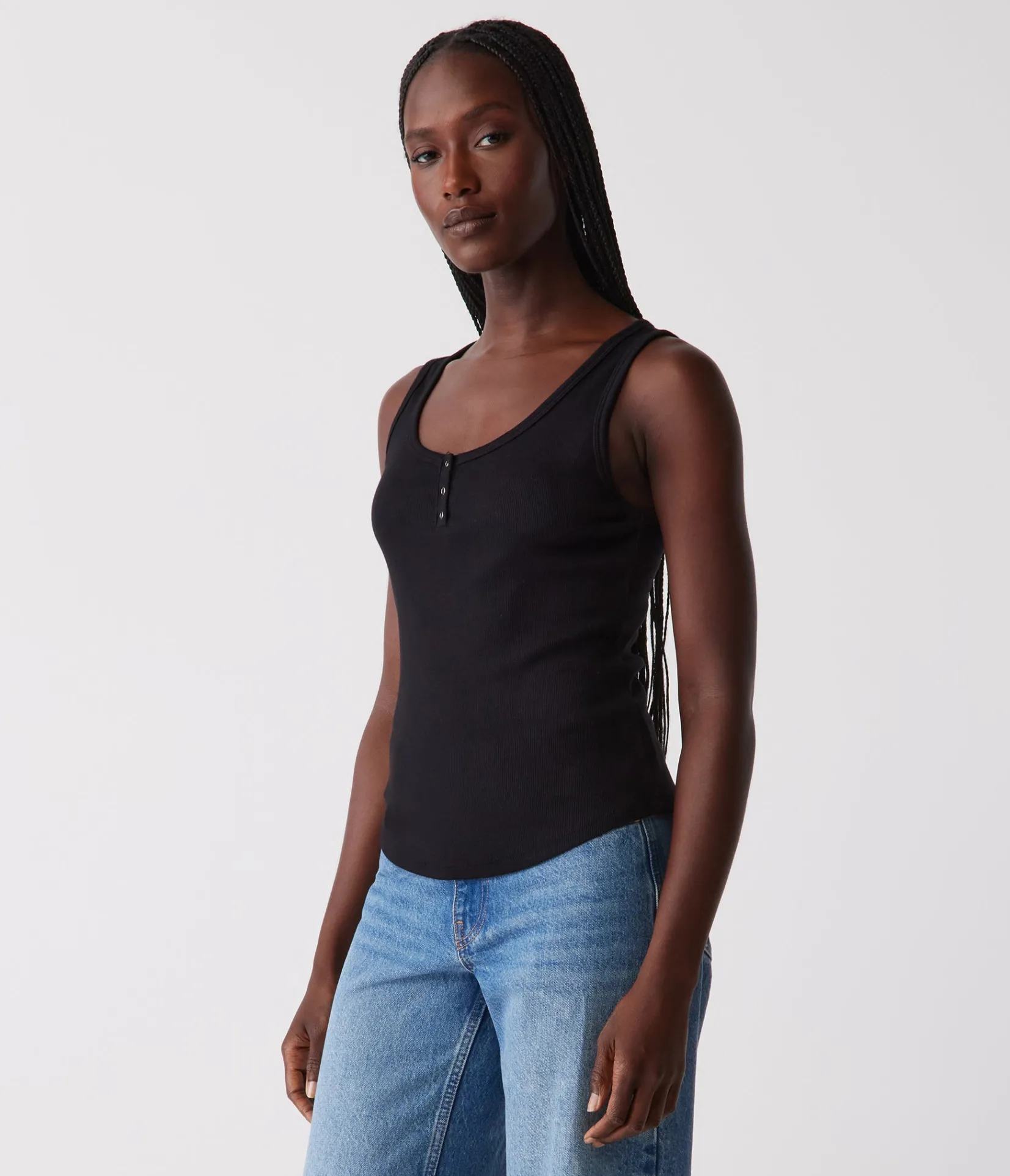 kris_snap_front_tank_22.webp Michael Stars Kris Snap Front Tank- Tank Tops | Ultra Rib T-Shirts