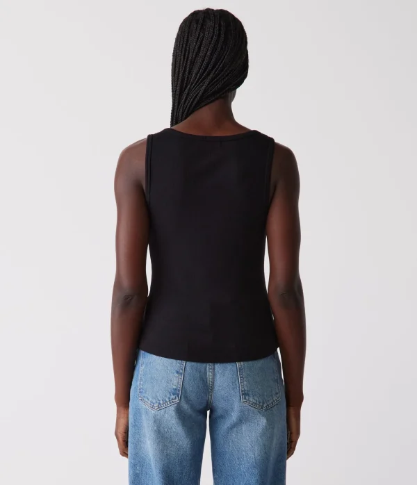 Michael Stars Kris Snap Front Tank- Tank Tops | Ultra Rib T-Shirts