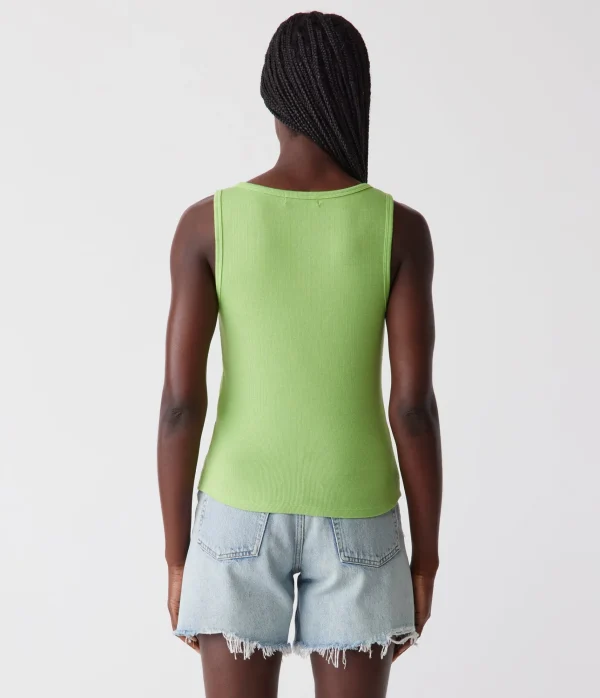 Michael Stars Kris Snap Front Tank- Tank Tops | Ultra Rib T-Shirts