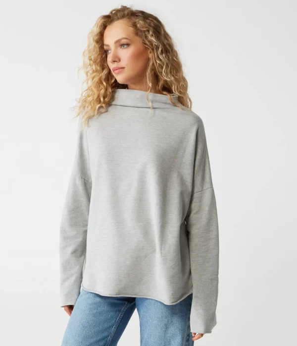 Michael Stars Laurel Mock Neck Top- Loungewear