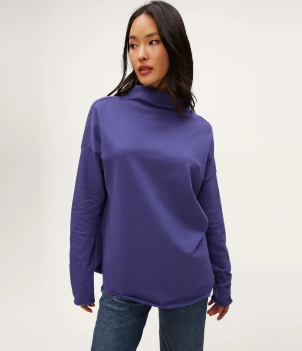Michael Stars Laurel Mock Neck Top- Loungewear