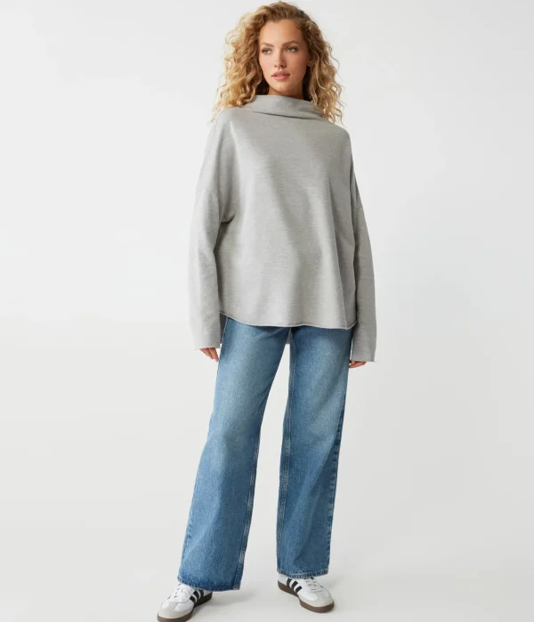 Michael Stars Laurel Mock Neck Top- Loungewear