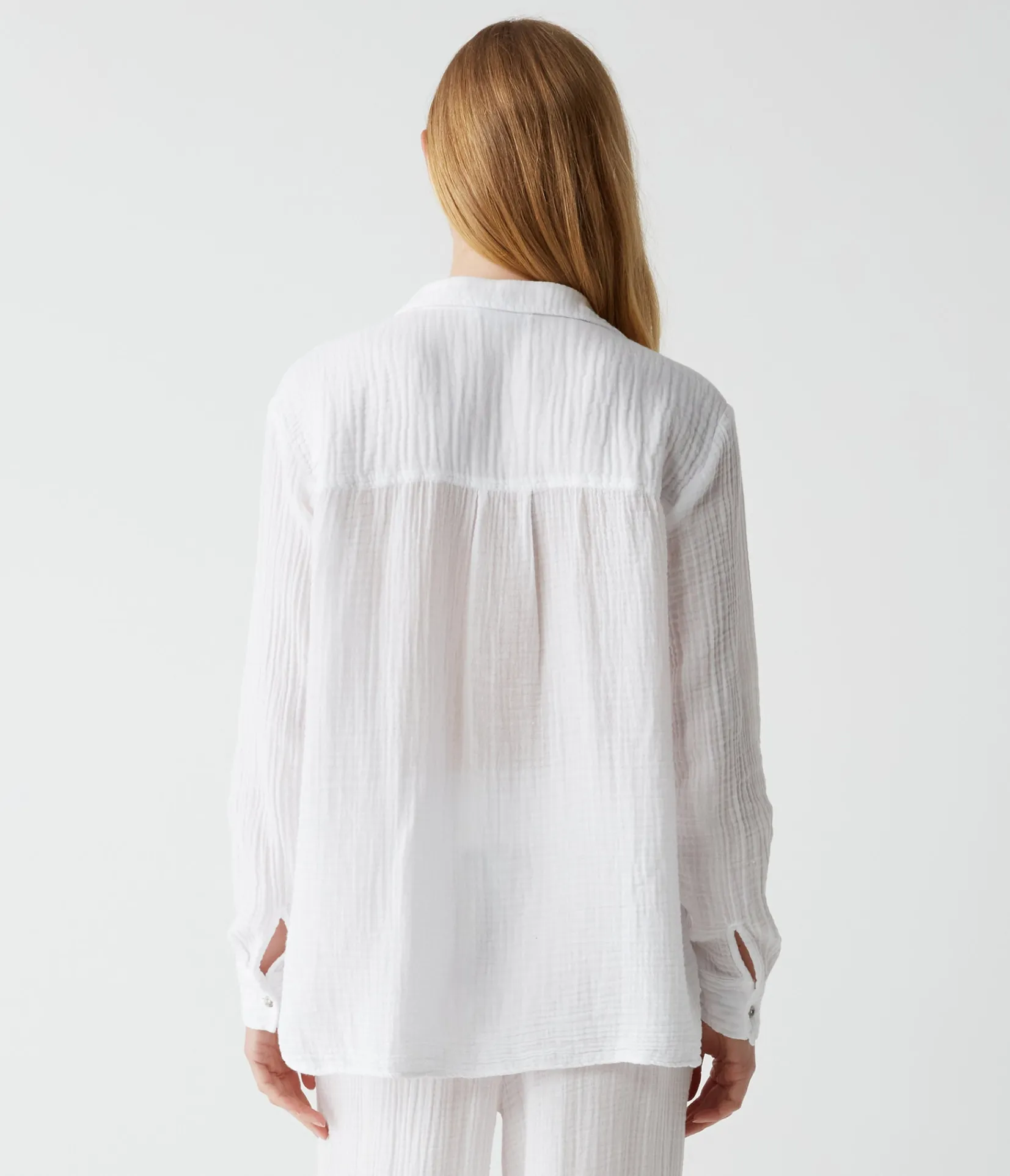 leo_gauze_button_down_shirt_15.webp Michael Stars Leo Gauze Button Down Shirt- Tops, Blouses & Shirts