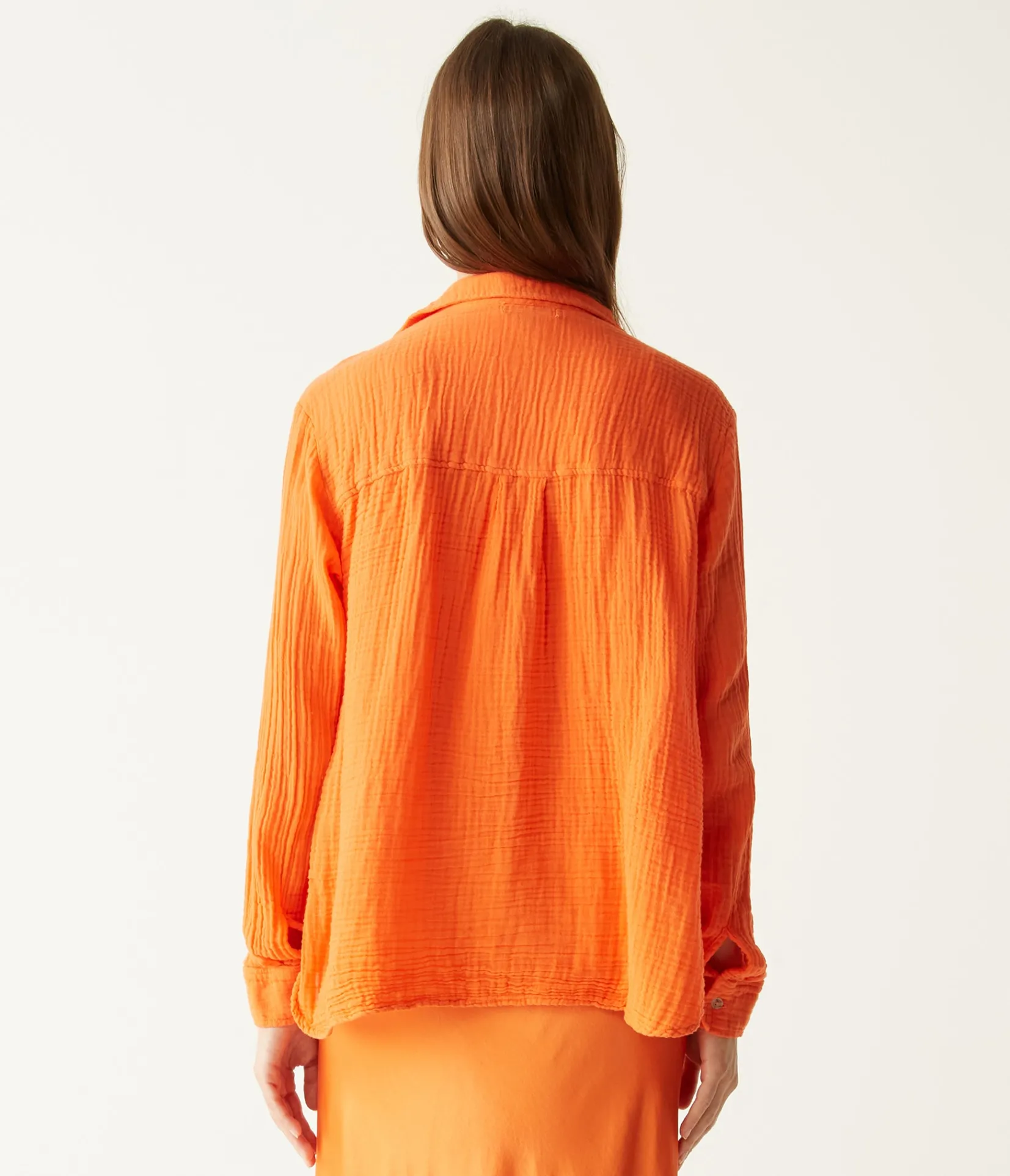 leo_gauze_button_down_shirt_31.webp Michael Stars Leo Gauze Button Down Shirt- Tops, Blouses & Shirts