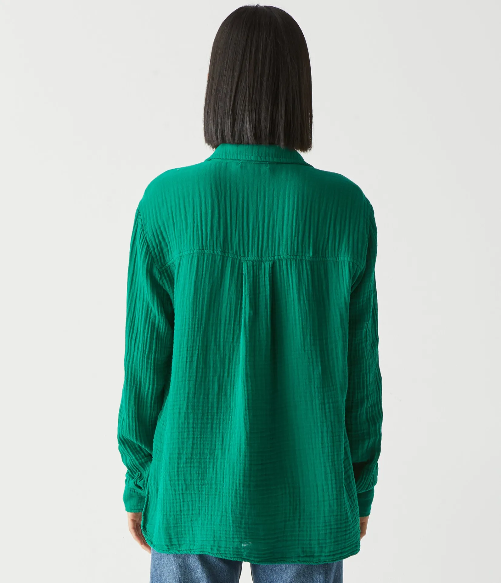 leo_gauze_button_down_shirt_39.webp Michael Stars Leo Gauze Button Down Shirt- Tops, Blouses & Shirts