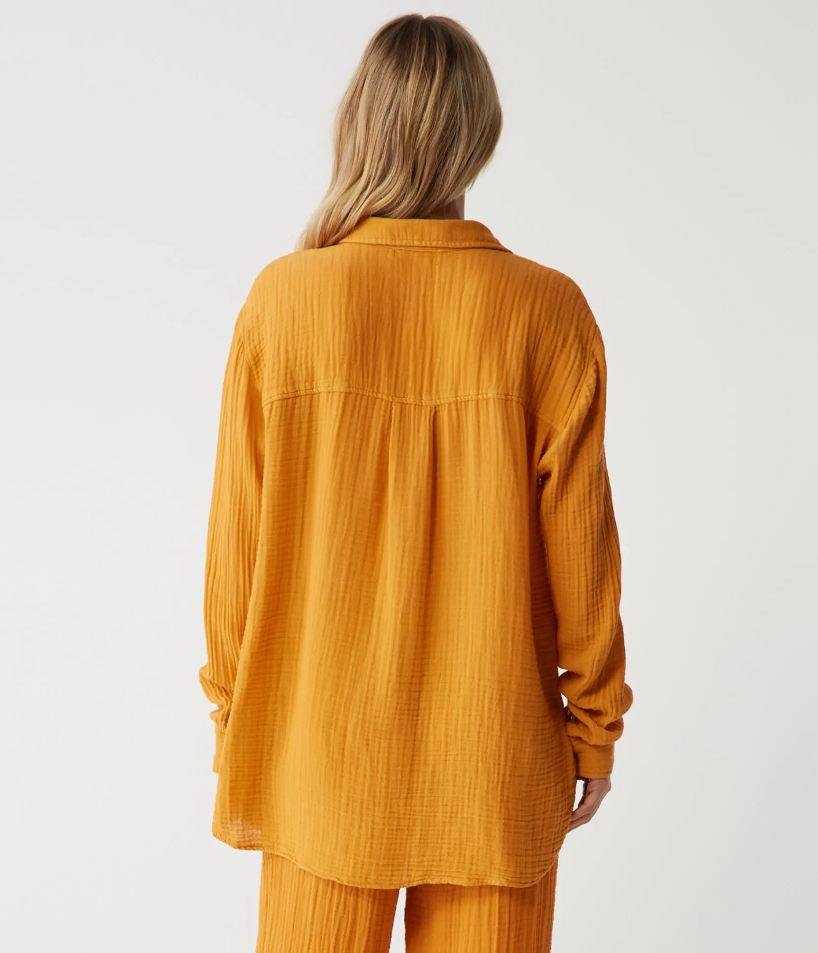 leo_gauze_button_down_shirt_43.webp Michael Stars Leo Gauze Button Down Shirt- Tops, Blouses & Shirts