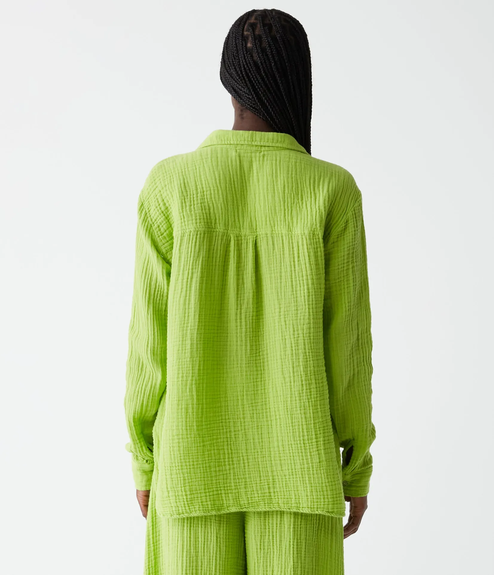 leo_gauze_button_down_shirt_47.webp Michael Stars Leo Gauze Button Down Shirt- Tops, Blouses & Shirts