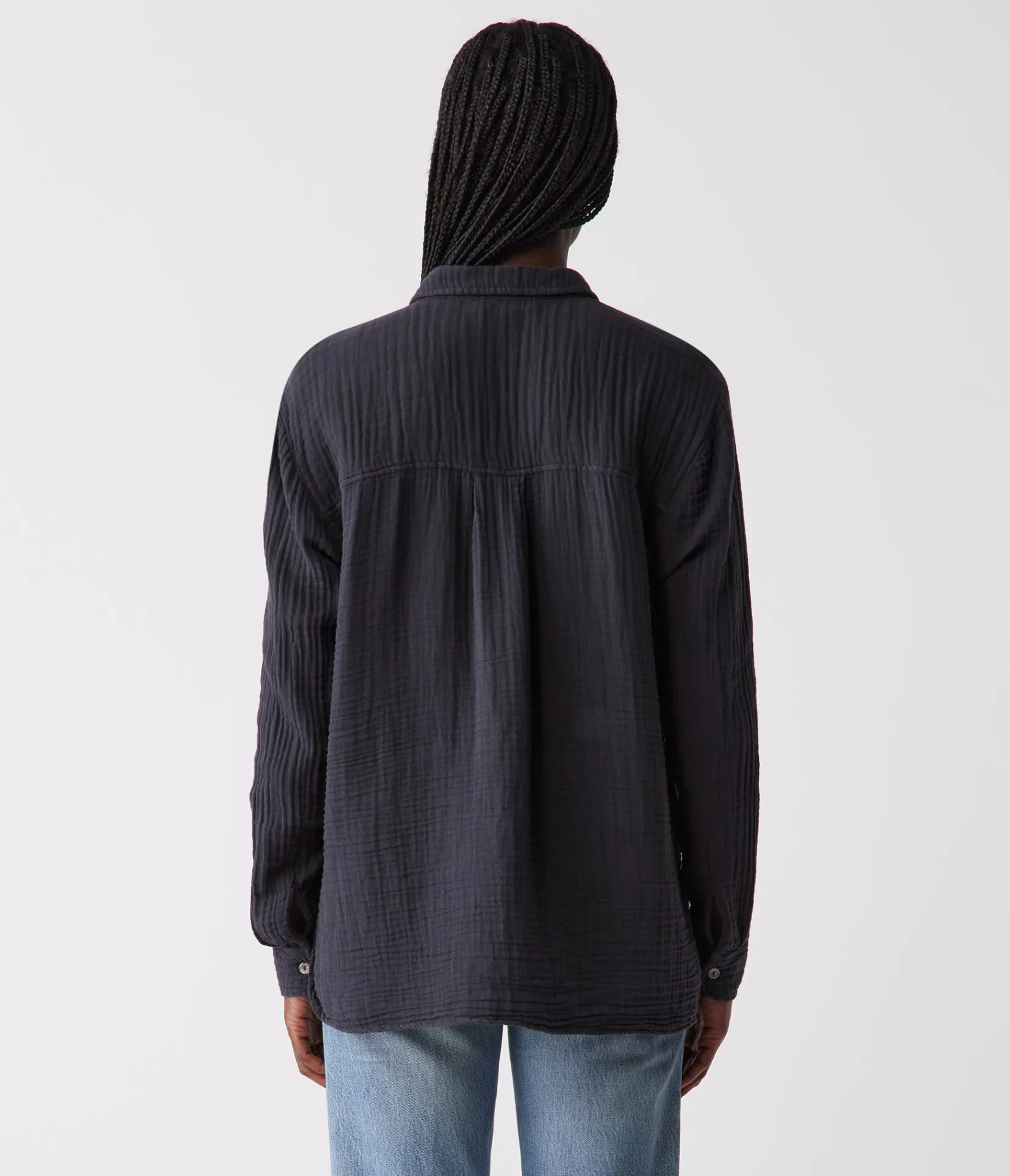 leo_gauze_button_down_shirt_51.webp Michael Stars Leo Gauze Button Down Shirt- Tops, Blouses & Shirts