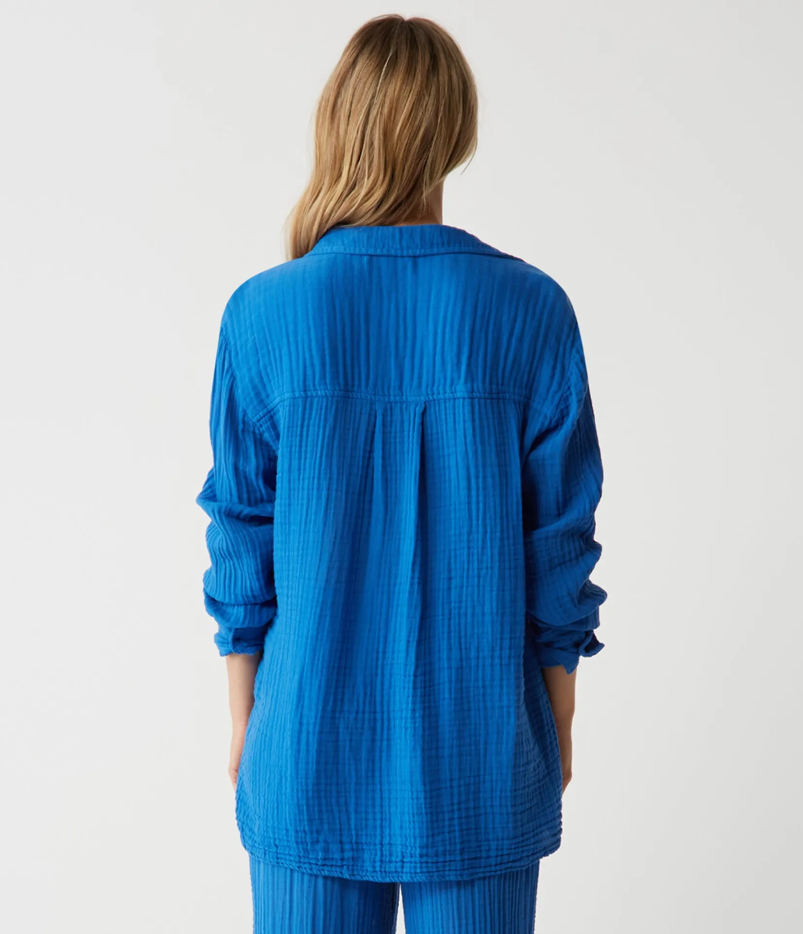 leo_gauze_button_down_shirt_63.webp Michael Stars Leo Gauze Button Down Shirt- Tops, Blouses & Shirts