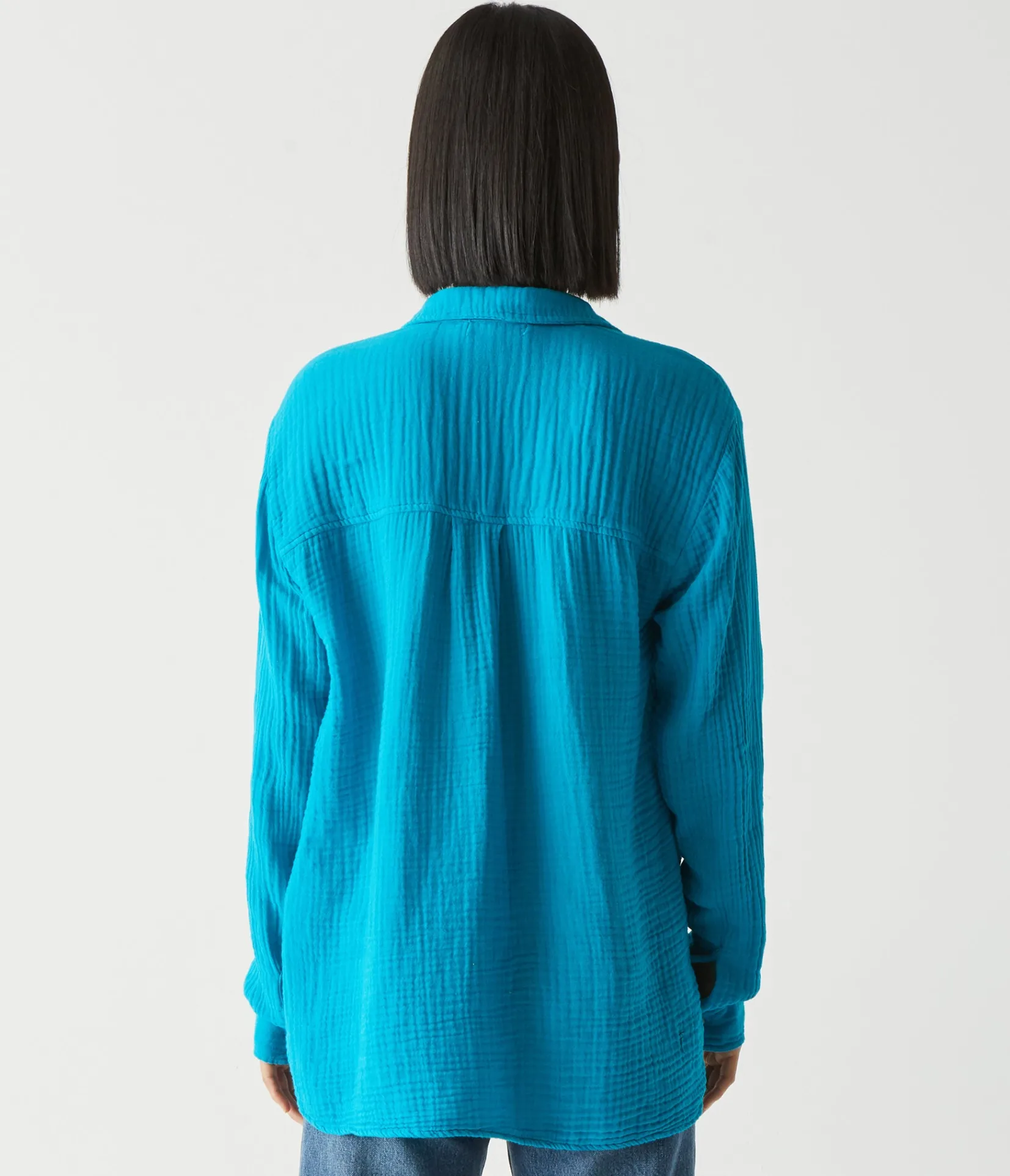 leo_gauze_button_down_shirt_7.webp Michael Stars Leo Gauze Button Down Shirt- Tops, Blouses & Shirts
