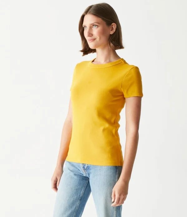 Michael Stars Lexy Tee- T-Shirts | 1x1 Cotton T-Shirts