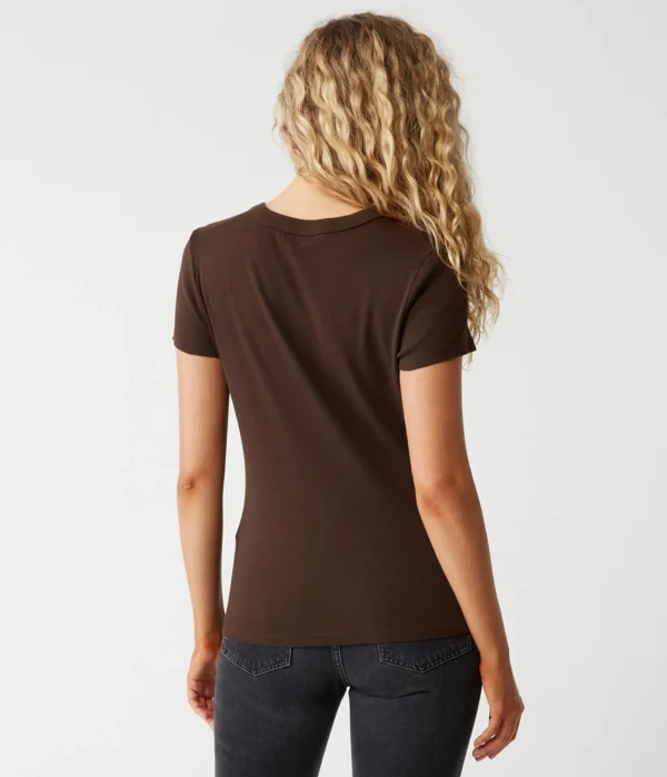 Michael Stars Lexy Tee- T-Shirts | 1x1 Cotton T-Shirts