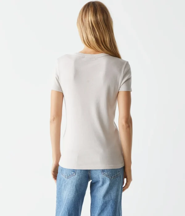 Michael Stars Lexy Tee- T-Shirts | 1x1 Cotton T-Shirts