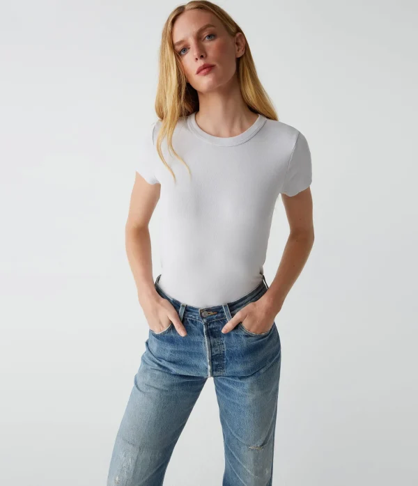 Michael Stars Lexy Tee- T-Shirts | 1x1 Cotton T-Shirts