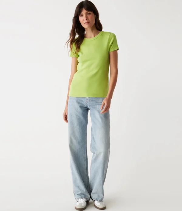 Michael Stars Lexy Tee- T-Shirts | 1x1 Cotton T-Shirts