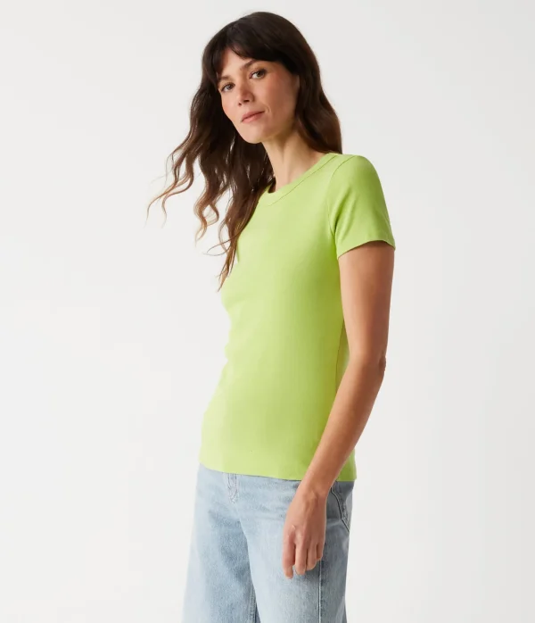 Michael Stars Lexy Tee- T-Shirts | 1x1 Cotton T-Shirts