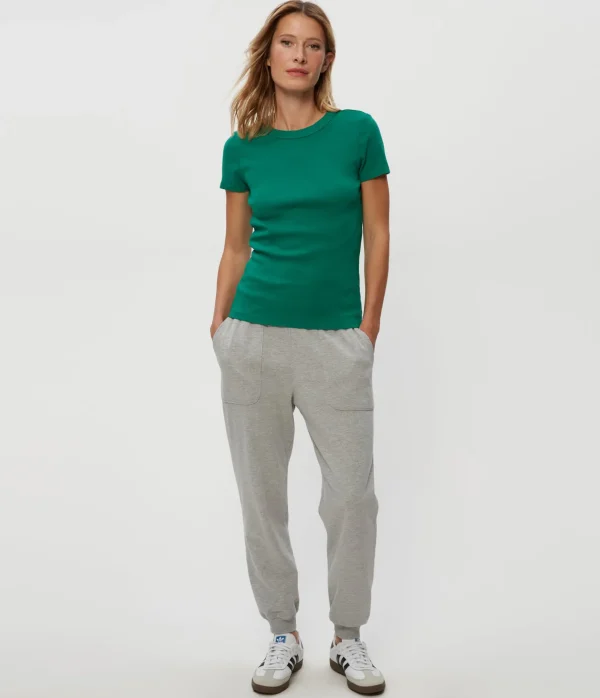 Michael Stars Lexy Tee- T-Shirts | 1x1 Cotton T-Shirts