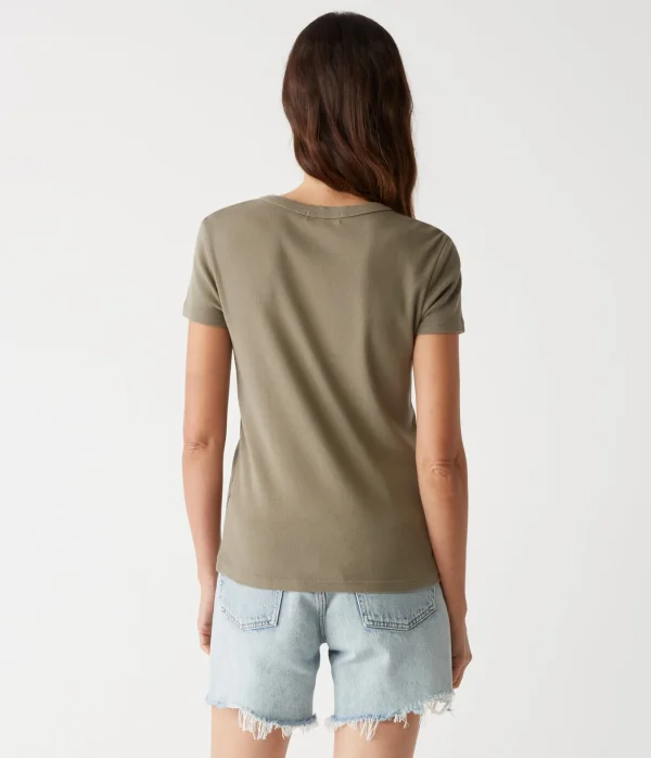 Michael Stars Lexy Tee- T-Shirts | 1x1 Cotton T-Shirts