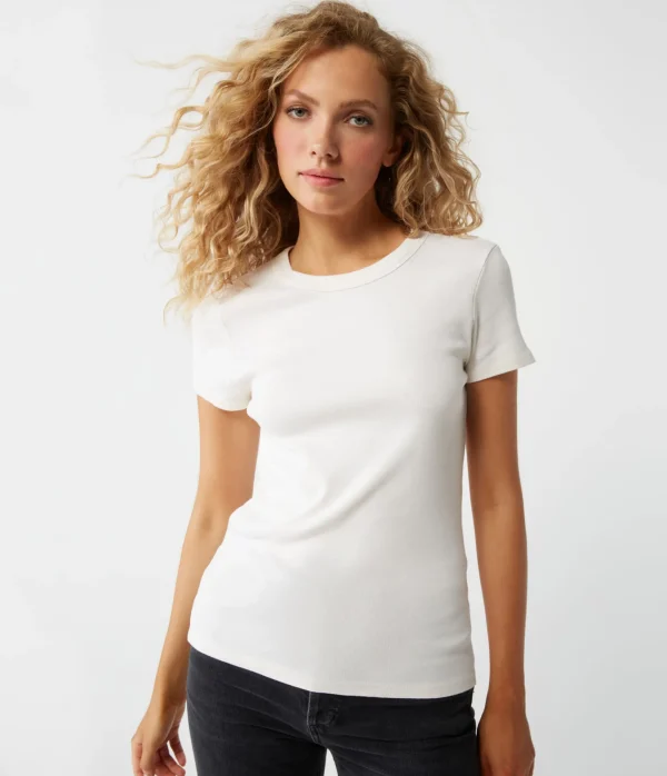 Michael Stars Lexy Tee- T-Shirts | 1x1 Cotton T-Shirts